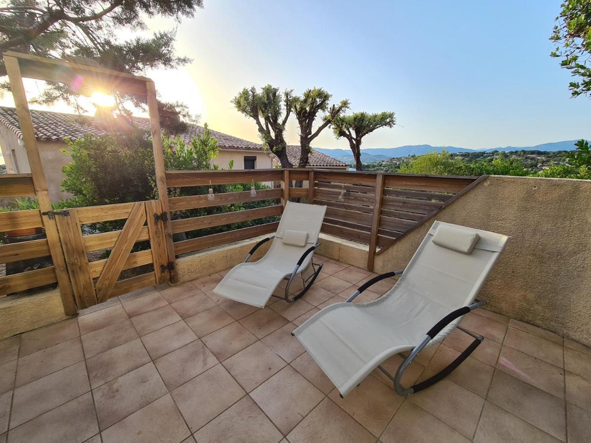 Studio Avec Terasse Vue Mer Porticcio  Exterior foto